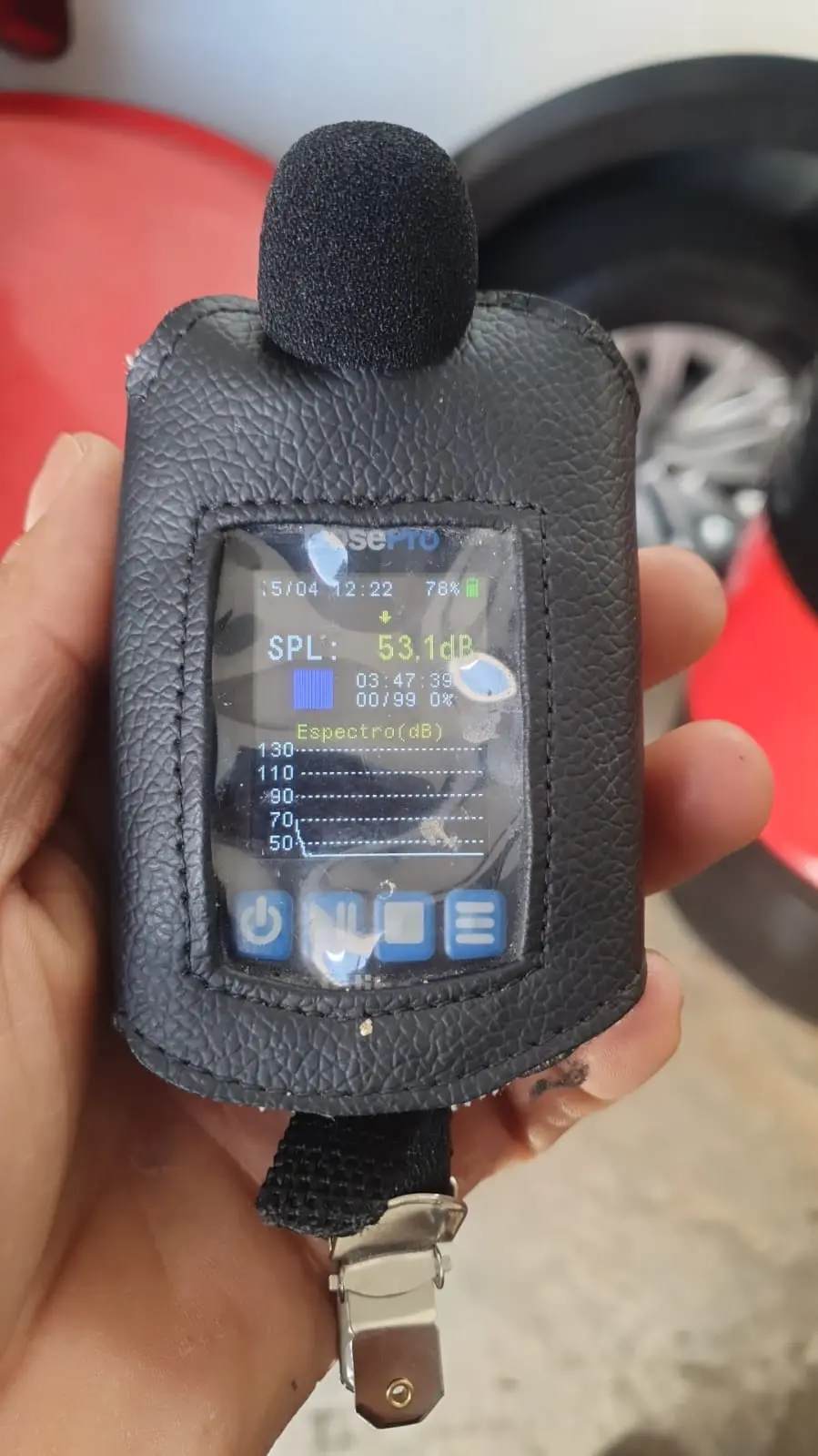 Medição de vibração ocupacional em campo